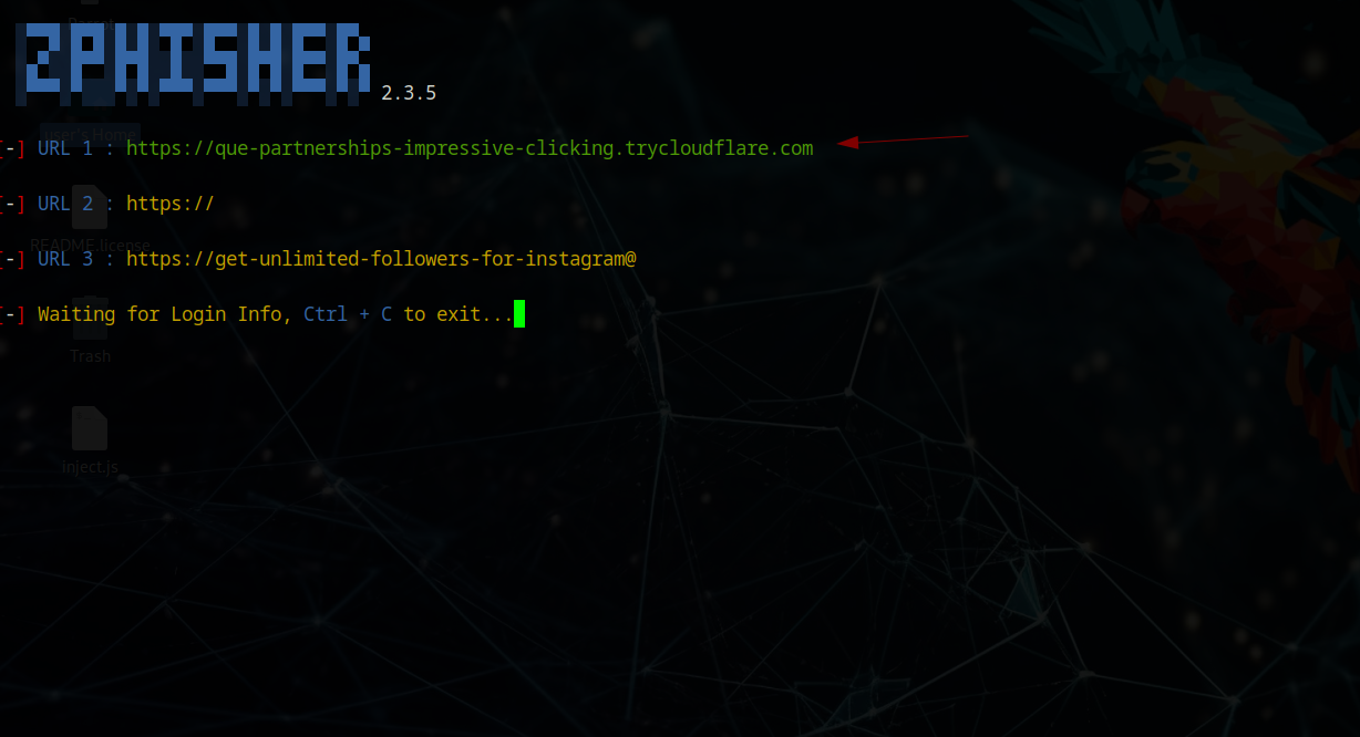 Phishing Link Creation