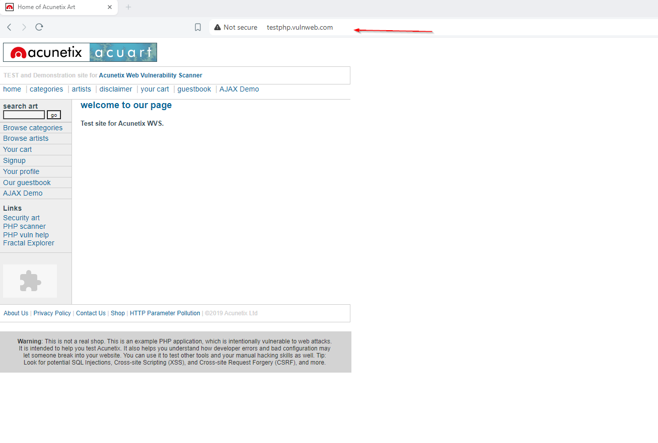 HTTP Site Example
