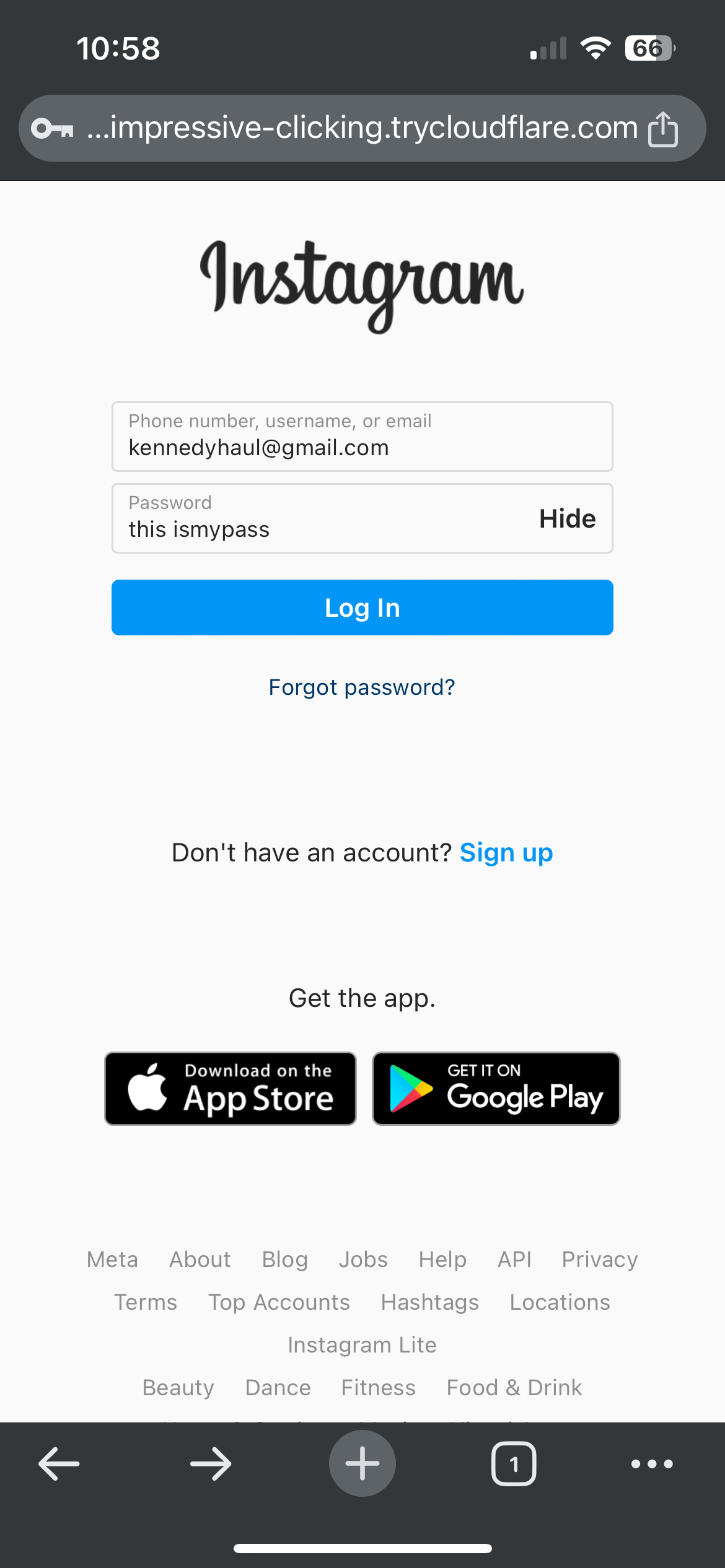 Credential Input