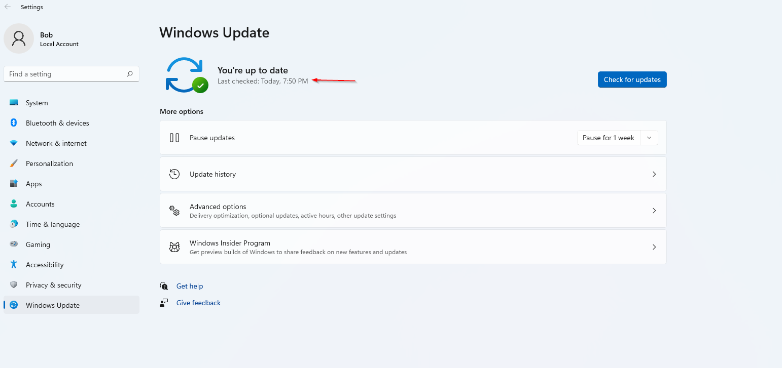Windows Security Status