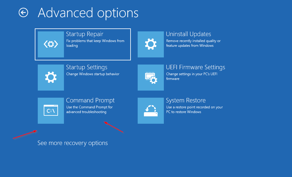 Command Prompt Selection