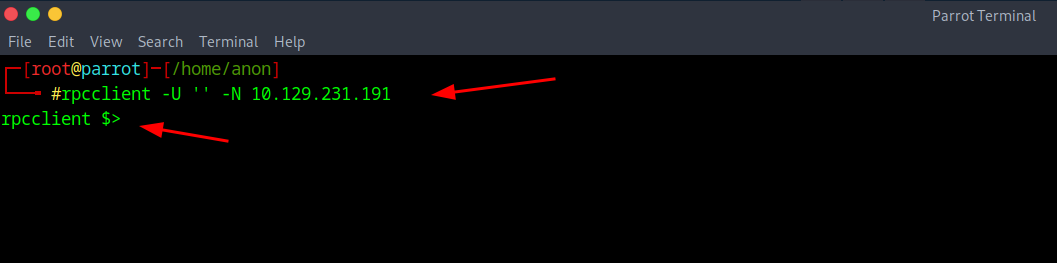 RPC Client Connection