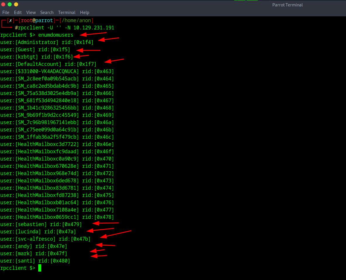 Domain Users Enumeration