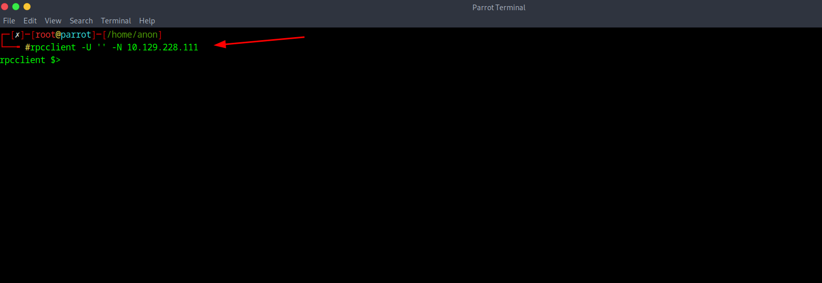 RPC Client Connection
