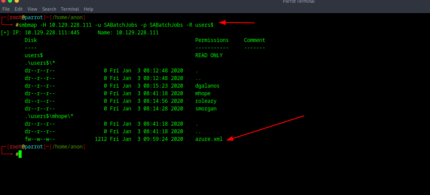Azure XML File Discovery